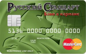 Карта «Банк в кармане Стандарт» от банка Русский Стандарт