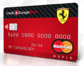 Карта с овердрафтом Ferrari от Кредит Европа Банка